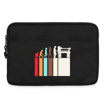 Schlosser Mechaniker CNC Maschinenbau - Laptoptasche 13" - Schwarz - Vorne