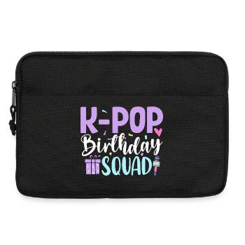Équipe d’anniversaire K Pop - Sacoche pour ordinateur portable 13 pouces - noir - Devant