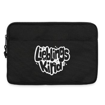 Lieblingskind Bubblige Schrift - Laptoptasche 13" - Schwarz - Vorne