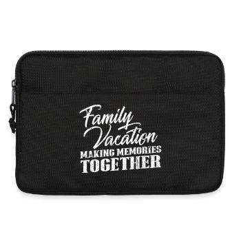 Souvenirs de vacances en famille - Sacoche pour ordinateur portable 13 pouces - noir - Devant