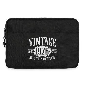 Vintage 1976 Jahrgang Geburtstag Retro Geschenk - Laptoptasche 13" - Schwarz - Vorne