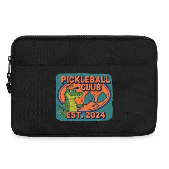 Pickleball Club Créé 2024 Joueur Humoristique Pickle Ball - Sacoche pour ordinateur portable 13 pouces - noir - Devant