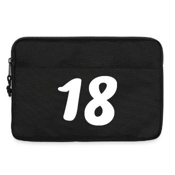 18. 18 ANS. 18e ANNIVERSAIRE. ANNIVERSAIRE 18 ANS. - Sacoche pour ordinateur portable 13 pouces - noir - Devant