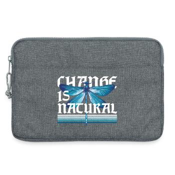 Libelle Libellen Change Is Natural - Laptoptasche 13" - Grau meliert - Vorne