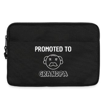 Promoted to Grandpa – Grandfather Design - Laptop bag 13" - black - Front