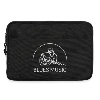 Musique blues - Guitariste Art - Sacoche pour ordinateur portable 13 pouces - noir - Devant