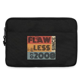 18th Birthday Flawless since 07/2008 - Laptop bag 13" - black - Front