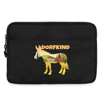 Esel Dorfkind Bauer Landwirt - Laptoptasche 13" - Schwarz - Vorne