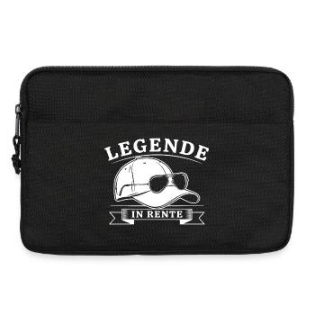 Legend retired - Laptop bag 13" - black - Front
