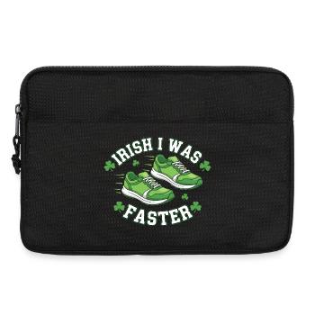 Irish I Was Faster - Laptop bag 13" - black - Front