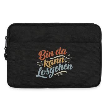 I'm here to go | Motivation Saying - Laptop bag 13" - black - Front