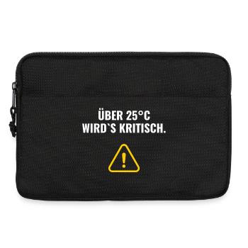 Über 25°C wird's kritisch. - Laptoptasche 13" - Schwarz - Vorne