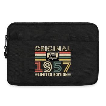 70 Ans 1957 Vintage Rétro Cadeau D'anniversaire - Sacoche pour ordinateur portable 13 pouces - noir - Devant