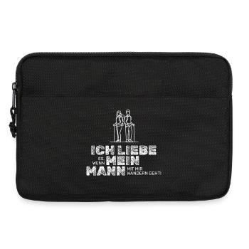 Ich liebe meinen Mann – Wandern Paar Geschenk - Laptoptasche 13" - Schwarz - Vorne