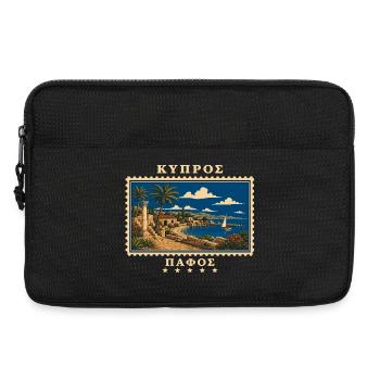 Zypern Paphos Vintage Reisemarke - Laptoptasche 13" - Schwarz - Vorne