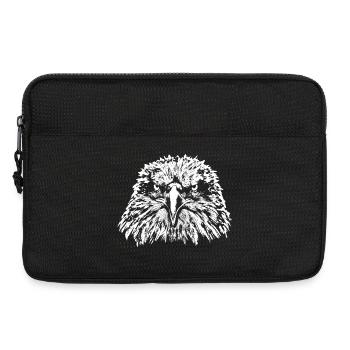 Aigle / Tête / Pygargue à tête blanche - Sacoche pour ordinateur portable 13 pouces - noir - Devant