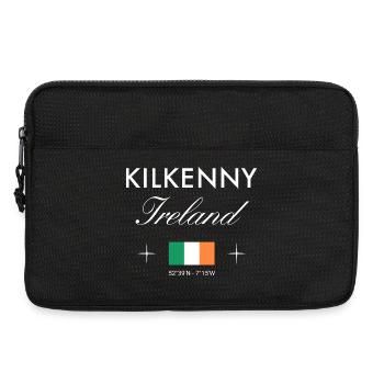 Coordonnées de Kilkenny, Irlande Souvenir de voyage - Sacoche pour ordinateur portable 13 pouces - noir - Devant