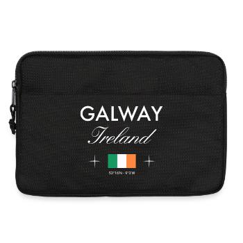 Galway Irlande Coordonnées Souvenir de voyage - Sacoche pour ordinateur portable 13 pouces - noir - Devant