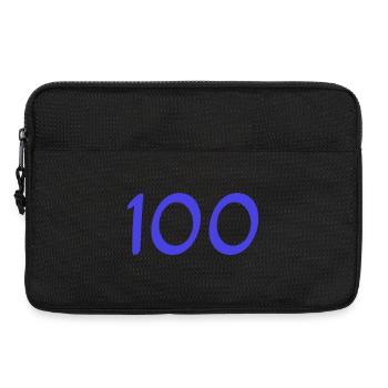 100. 100 YEARS. 100th ANNIVERSARY. 100 BIRTHDAY - Laptop bag 13" - black - Front