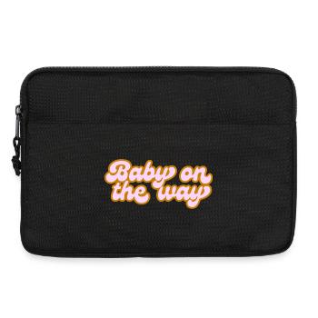 Baby on the Way Schwangerschaft - Laptoptasche 13" - Schwarz - Vorne