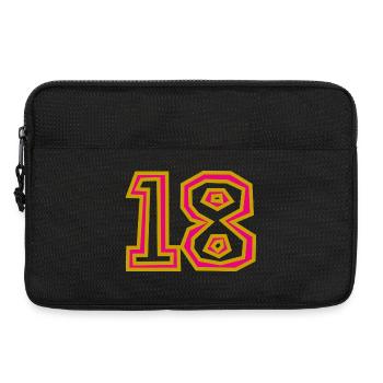 18. 18 JAHRE ALT. 18-JÄHRIGES JUBILÄUM. 18. GEBURTSTAG. - Laptoptasche 13" - Schwarz - Vorne