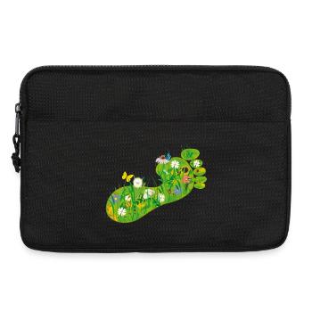 L'empreinte écologique - Sacoche pour ordinateur portable 13 pouces - noir - Devant