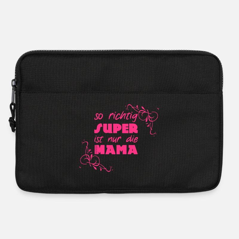 Super Mama Mutter Muttertag Familie Geschenk - Laptoptasche 13" - Schwarz