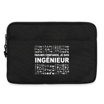 Ingénieur confiance - Sacoche pour ordinateur portable 13 pouces - noir - Devant
