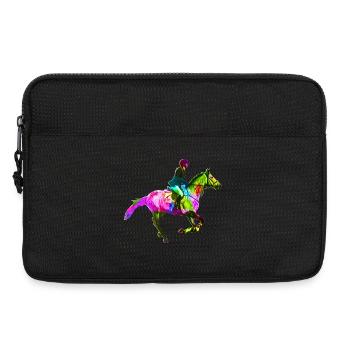 Colorful rider - Laptop bag 13" - black - Front