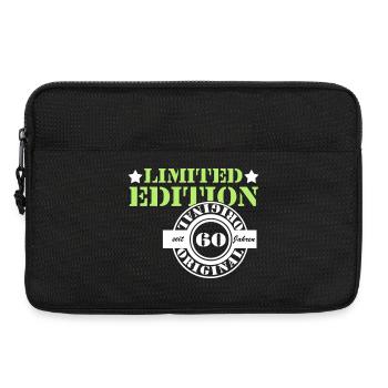 60. Geburtstag , limited Edition orginal 60 (25) - Laptoptasche 13" - Schwarz - Vorne
