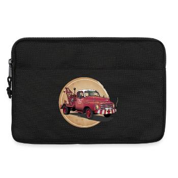 Abschleppwagen Oldtimer - Laptoptasche 13" - Schwarz - Vorne