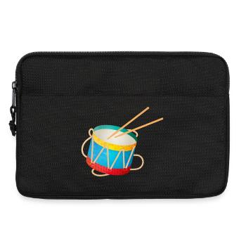 tambour coloré pour enfants avec baguettes - Sacoche pour ordinateur portable 13 pouces - noir - Devant