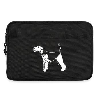 Welsh Terrier "Black Edition" - Laptop bag 13" - black - Front