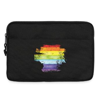 Pride Brush Rainbow - Laptop bag 13" - black - Front