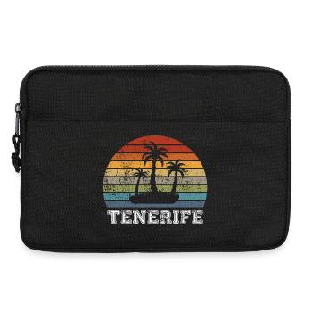 Design vintage de plage de Tenerife - Sacoche pour ordinateur portable 13 pouces - noir - Devant