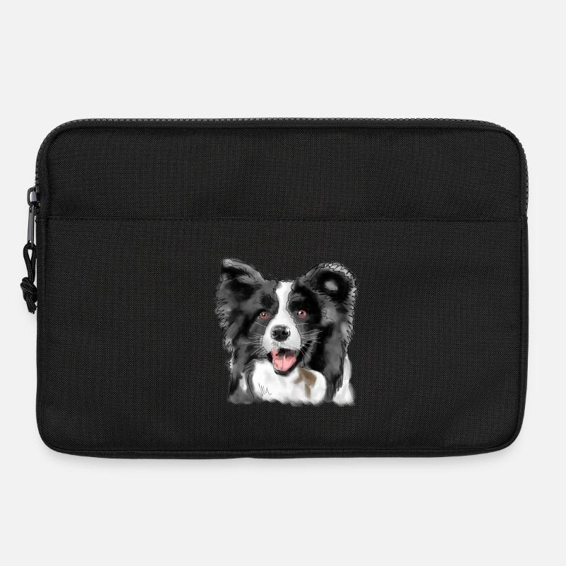 Border Collie - Laptoptasche 13" - Schwarz
