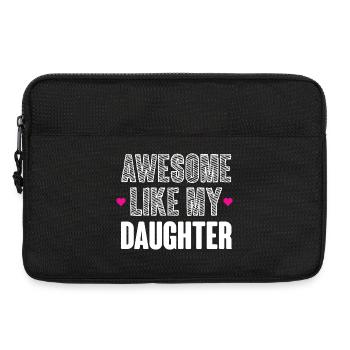 Großartig wie meine Tochter - Laptoptasche 13" - Schwarz - Vorne