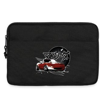 Japanese car Miata Mx5 red - Laptop bag 13" - black - Front