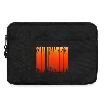 San Francisco Skyline Gradient - Laptoptasche 13" - Schwarz - Vorne