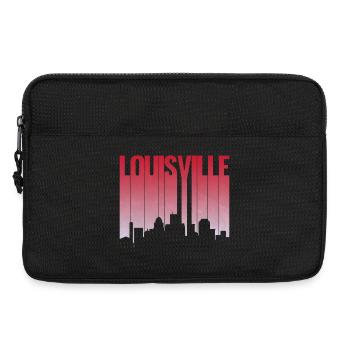 Louisville Skyline Gradient Silhouette - Laptoptasche 13" - Schwarz - Vorne