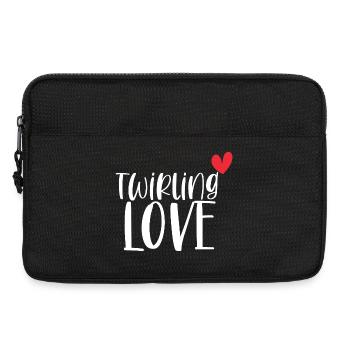 Twirling Love Baton Sport Gift - Laptop bag 13" - black - Front