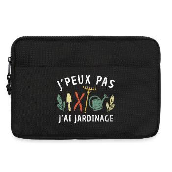 Keine Zeit - Der Garten Ruft Retro Gärtner Natur - Laptoptasche 13" - Schwarz - Vorne