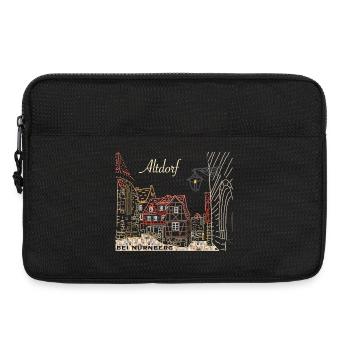 Altdorf près de Nuremberg, colombage, Bavière, dessin - Sacoche pour ordinateur portable 13 pouces - noir - Devant