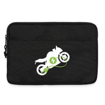  Elektrisches Motorrad Design - Laptoptasche 13" - Schwarz - Vorne