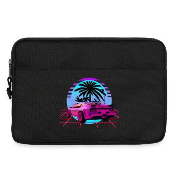 Retro Wave Sport Auto Vaporwave Sunset - Laptoptasche 13" - Schwarz - Vorne