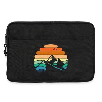 Berglandschaft Sonnenuntergang - Laptoptasche 13" - Schwarz - Vorne