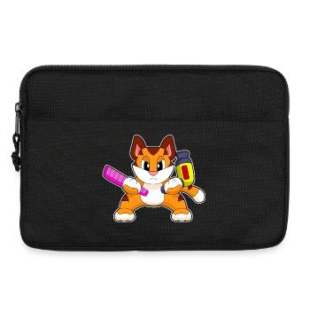 Tiger Hairdresser Comb Hair Dryer - Laptop bag 13" - black - Front