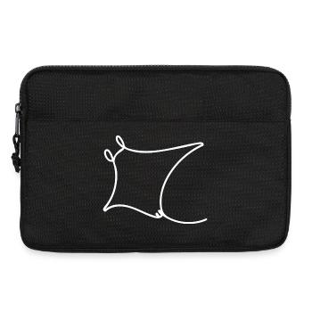 Oceanic Manta - Ray White - Laptoptasche 13" - Schwarz - Vorne