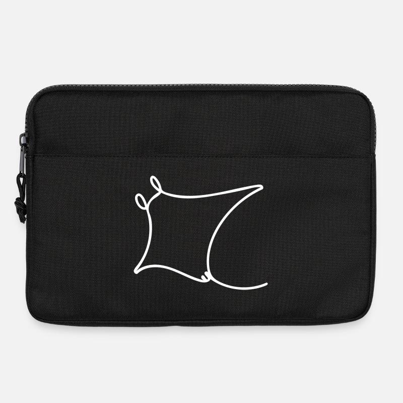 Oceanic Manta - Ray White - Laptoptasche 13" - Schwarz