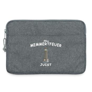 Leuchtturm Juist, Memmertfeuer, Nordsee - Laptoptasche 13" - Grau meliert - Vorne